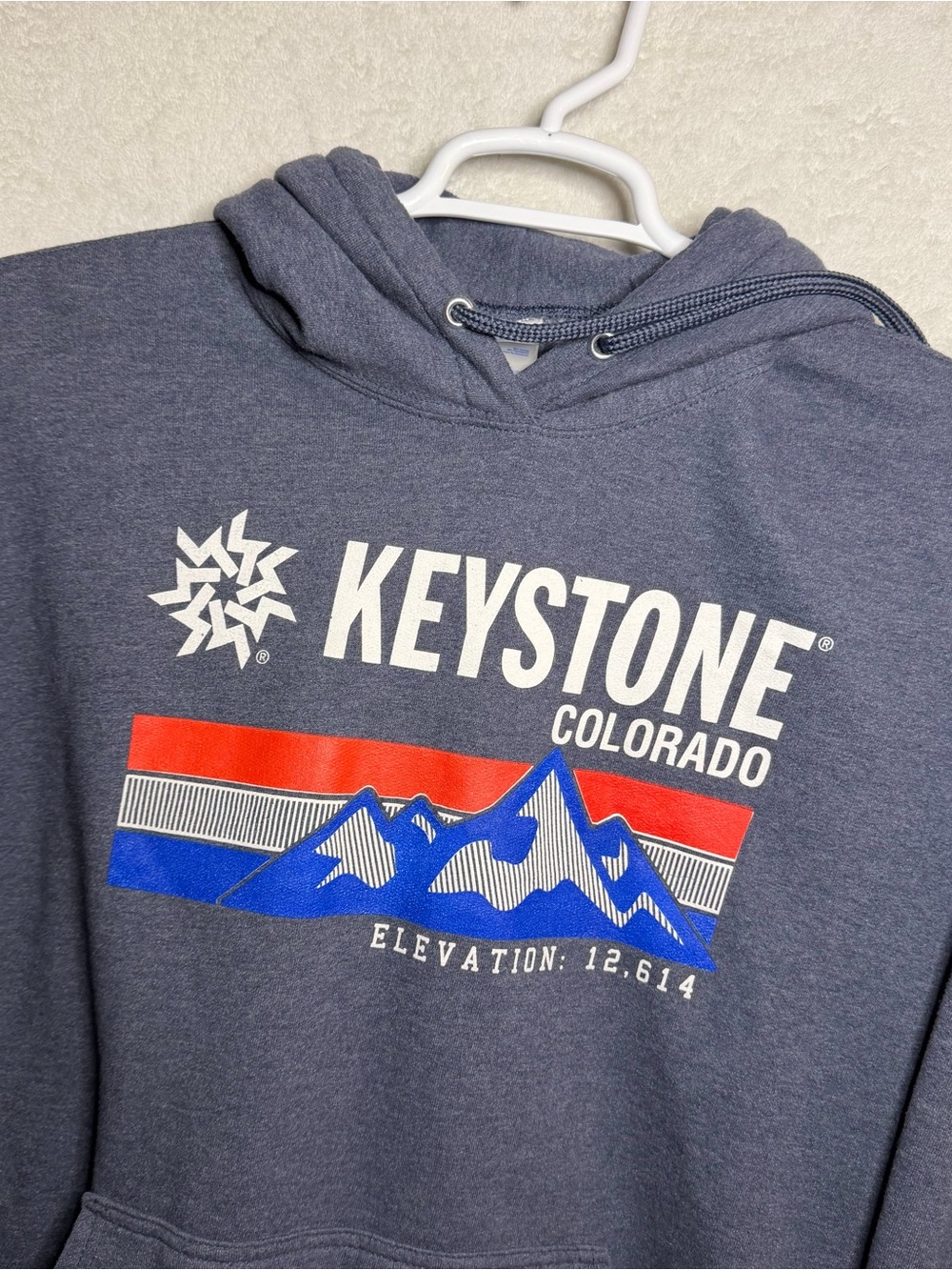 Colorado Men's Hoodie - Slate Blue Gray with Graphic